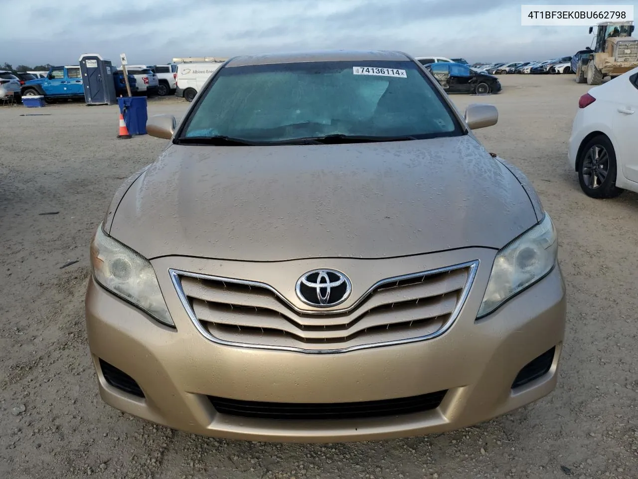 2011 Toyota Camry Base VIN: 4T1BF3EK0BU662798 Lot: 74136114