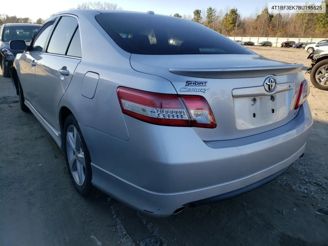 2011 Toyota Camry Base VIN: 4T1BF3EK7BU195525 Lot: 74216944