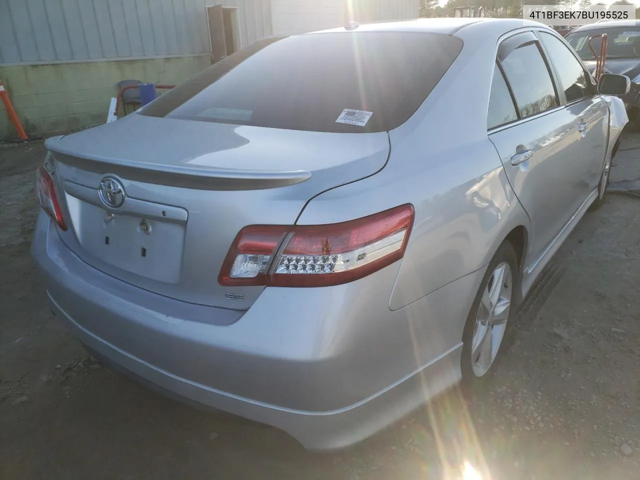 2011 Toyota Camry Base VIN: 4T1BF3EK7BU195525 Lot: 74216944