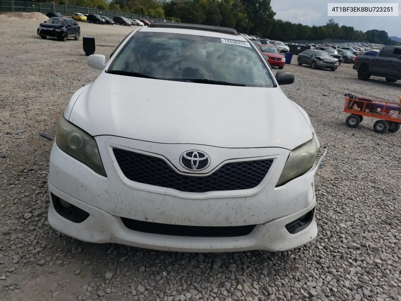 2011 Toyota Camry Base VIN: 4T1BF3EK8BU723251 Lot: 74538374