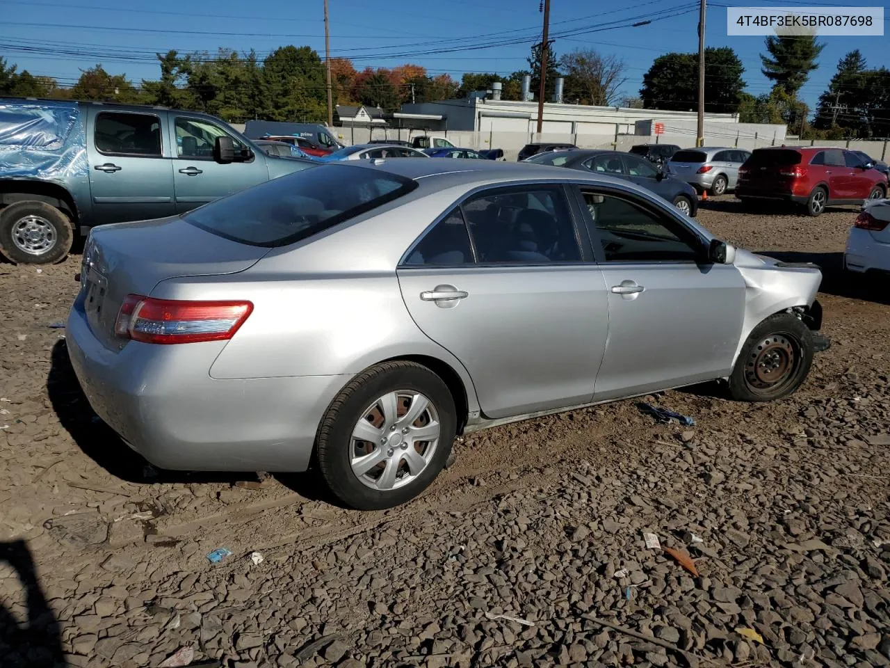 2011 Toyota Camry Base VIN: 4T4BF3EK5BR087698 Lot: 74622344