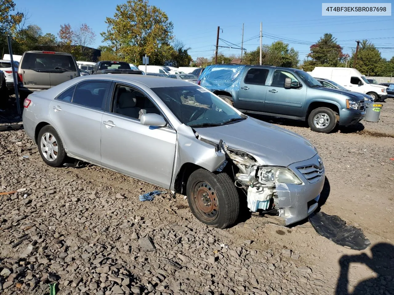 4T4BF3EK5BR087698 2011 Toyota Camry Base