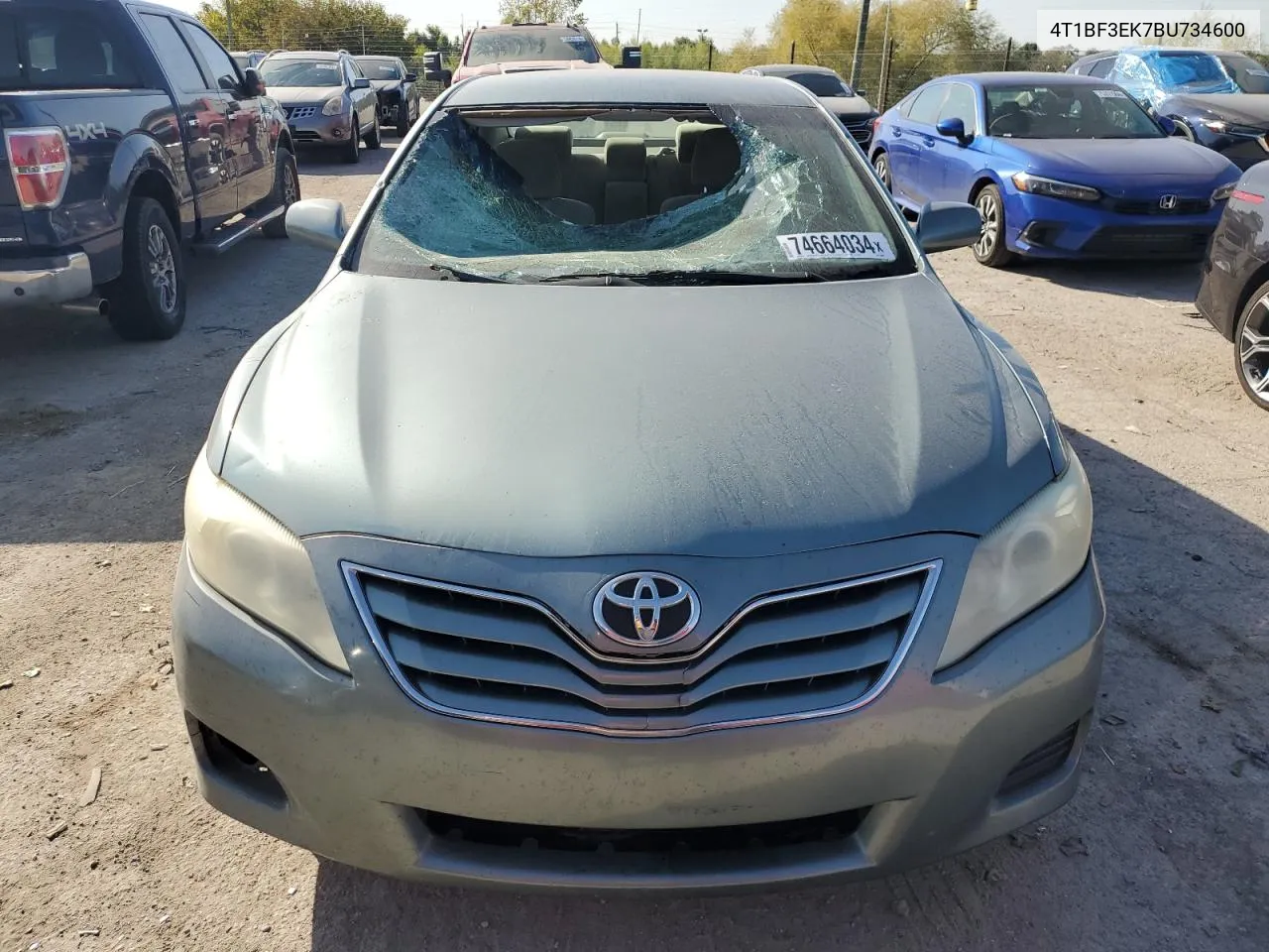 2011 Toyota Camry Base VIN: 4T1BF3EK7BU734600 Lot: 74664034