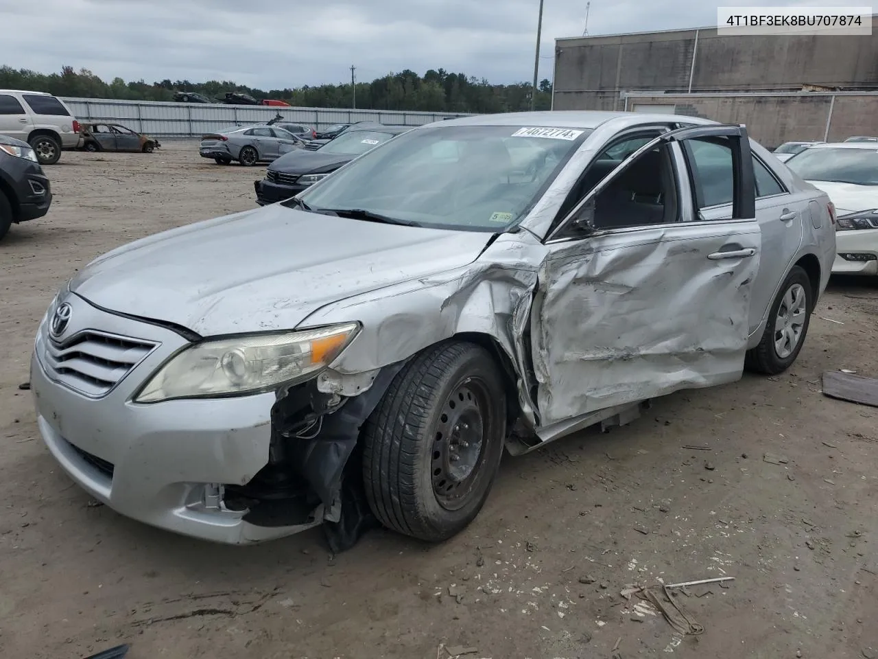 2011 Toyota Camry Base VIN: 4T1BF3EK8BU707874 Lot: 74672774