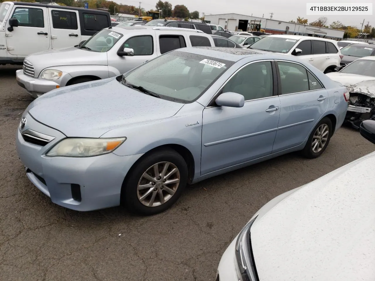 2011 Toyota Camry Hybrid VIN: 4T1BB3EK2BU129525 Lot: 75203674