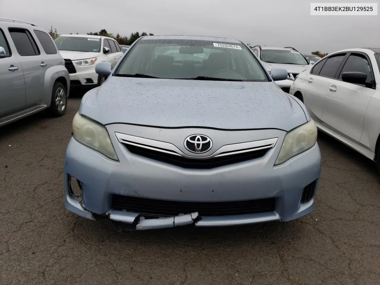 2011 Toyota Camry Hybrid VIN: 4T1BB3EK2BU129525 Lot: 75203674