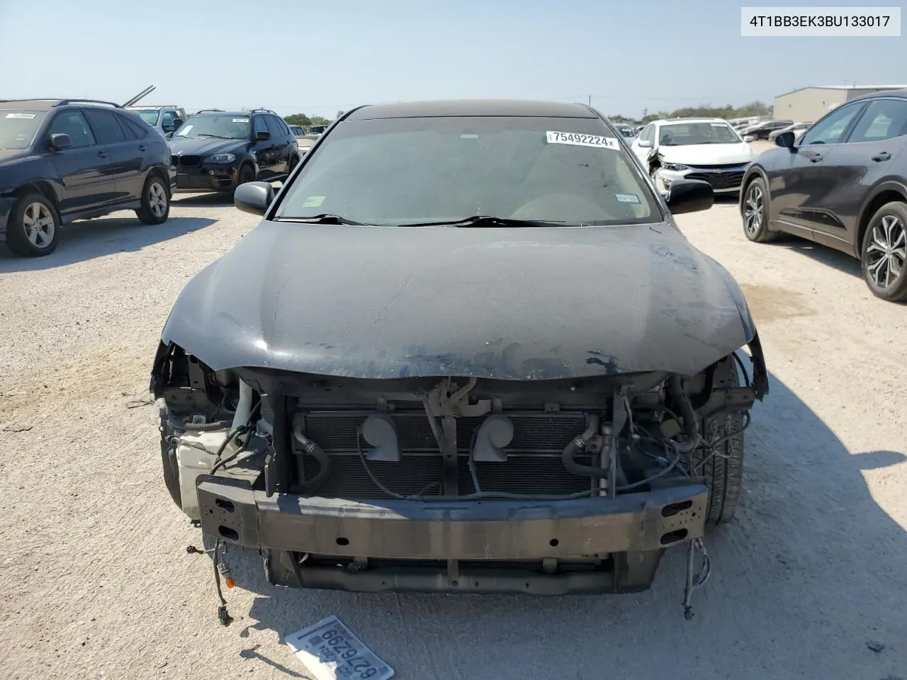 2011 Toyota Camry Hybrid VIN: 4T1BB3EK3BU133017 Lot: 75492224