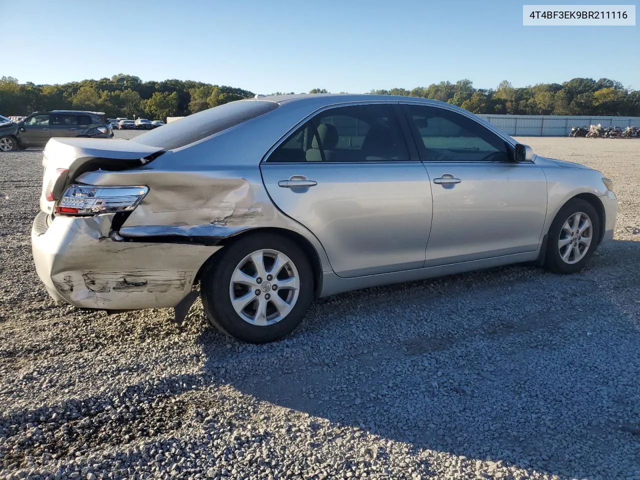 2011 Toyota Camry Base VIN: 4T4BF3EK9BR211116 Lot: 75927674