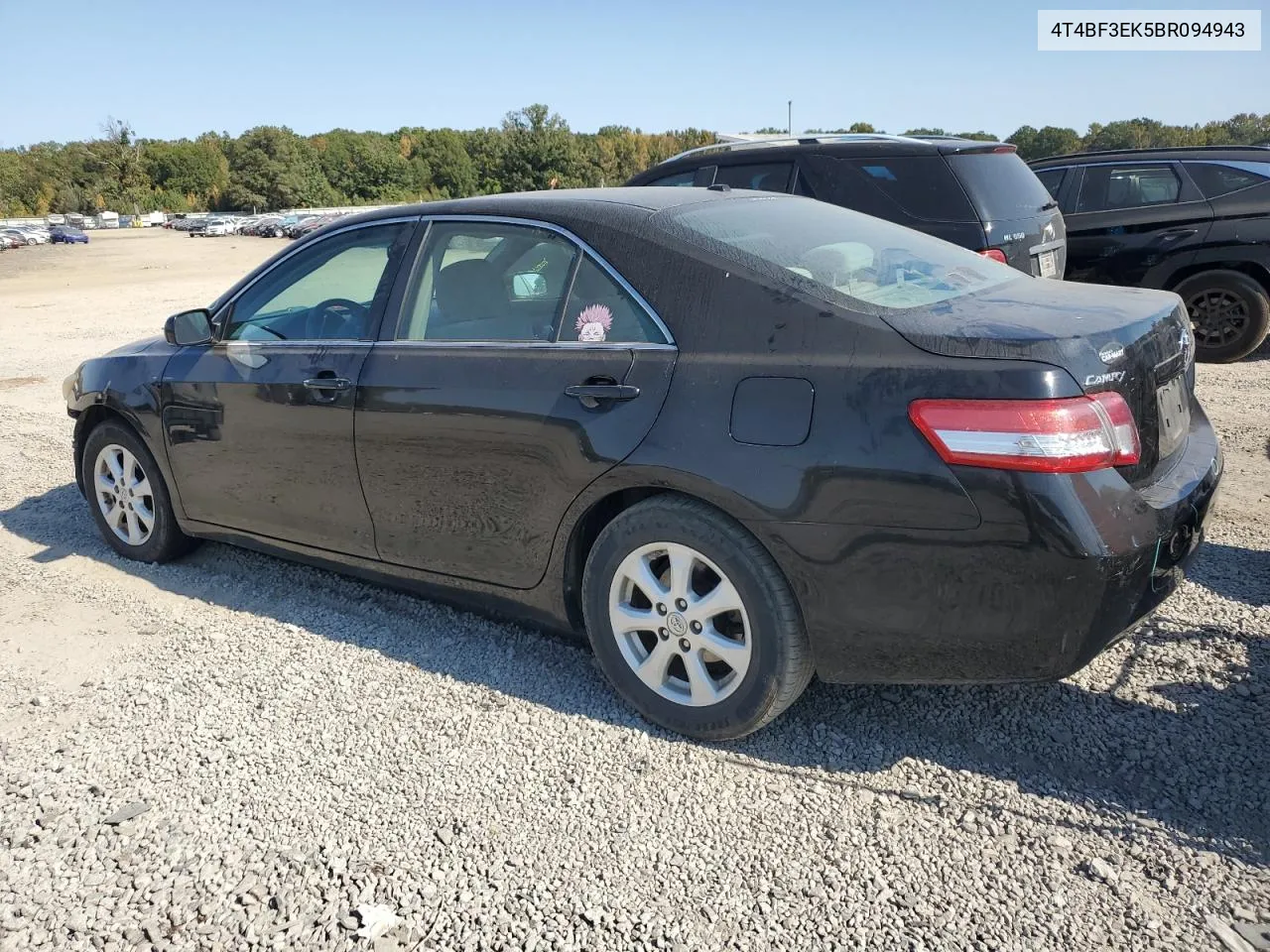 2011 Toyota Camry Base VIN: 4T4BF3EK5BR094943 Lot: 75966484