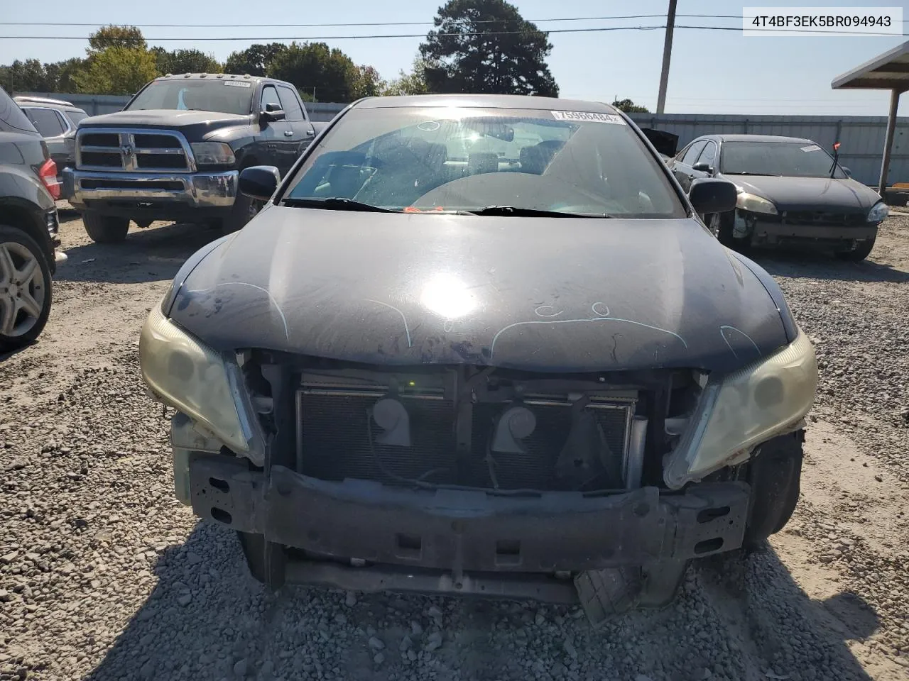 2011 Toyota Camry Base VIN: 4T4BF3EK5BR094943 Lot: 75966484