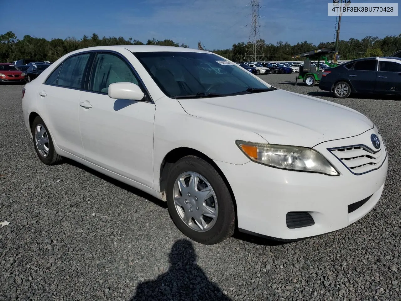 2011 Toyota Camry Base VIN: 4T1BF3EK3BU770428 Lot: 76041224