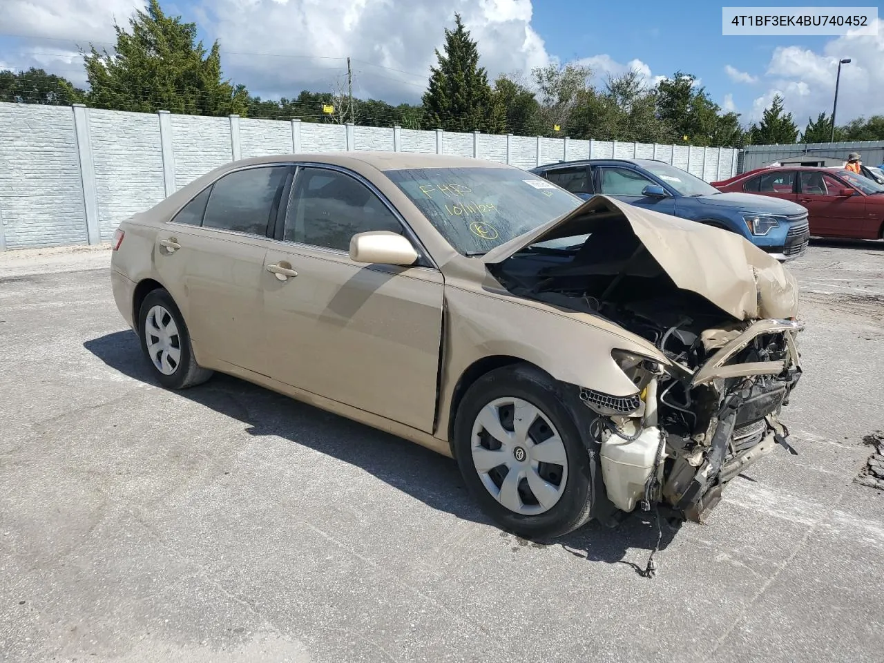 2011 Toyota Camry Base VIN: 4T1BF3EK4BU740452 Lot: 76063954