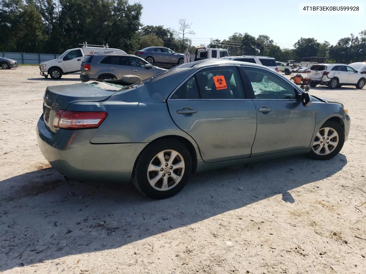 2011 Toyota Camry Base VIN: 4T1BF3EK0BU599928 Lot: 76125134