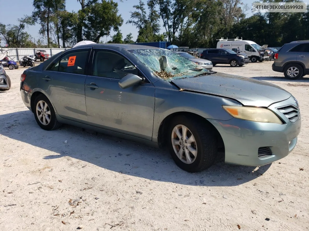 2011 Toyota Camry Base VIN: 4T1BF3EK0BU599928 Lot: 76125134