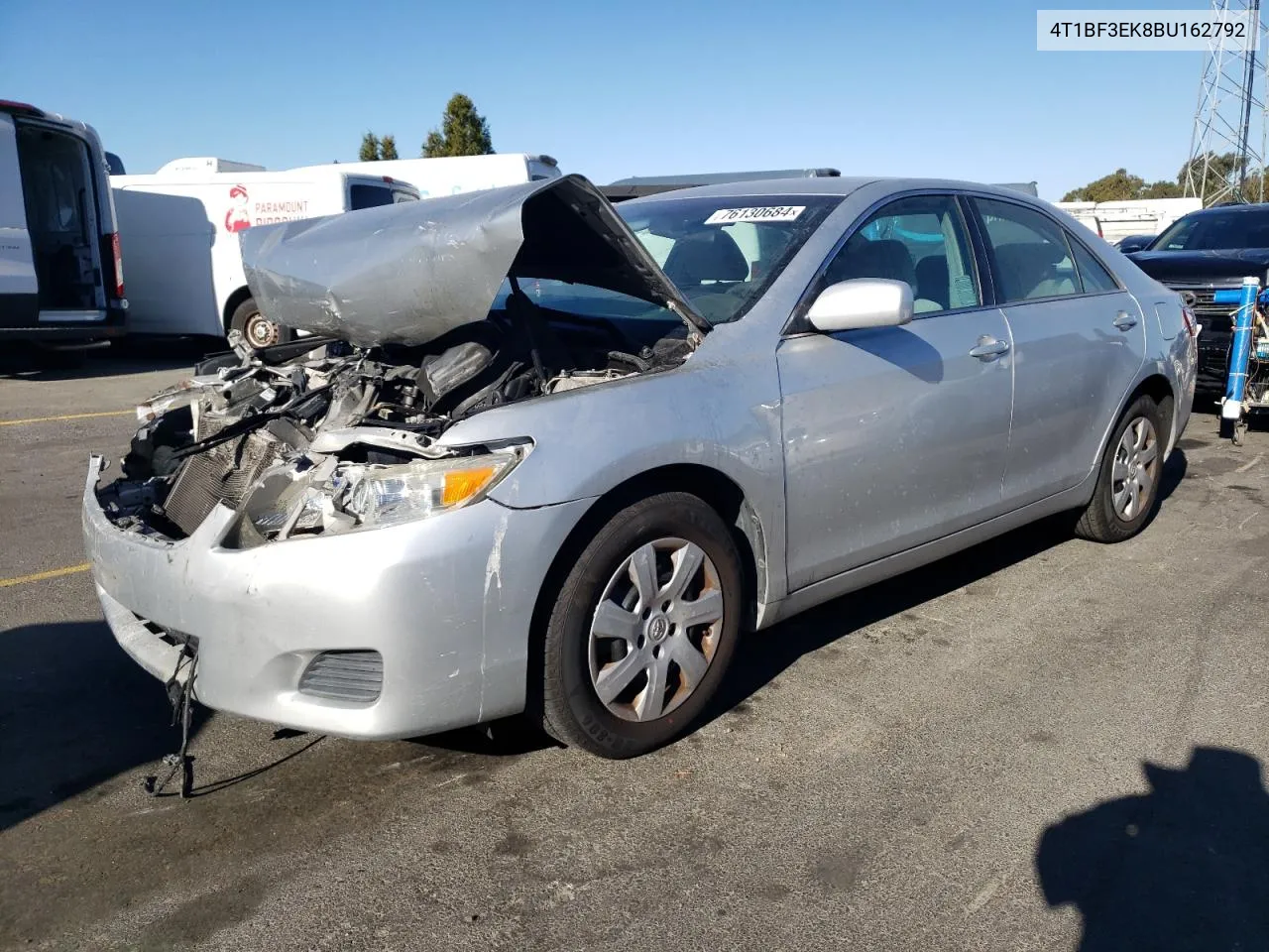 2011 Toyota Camry Base VIN: 4T1BF3EK8BU162792 Lot: 76130684