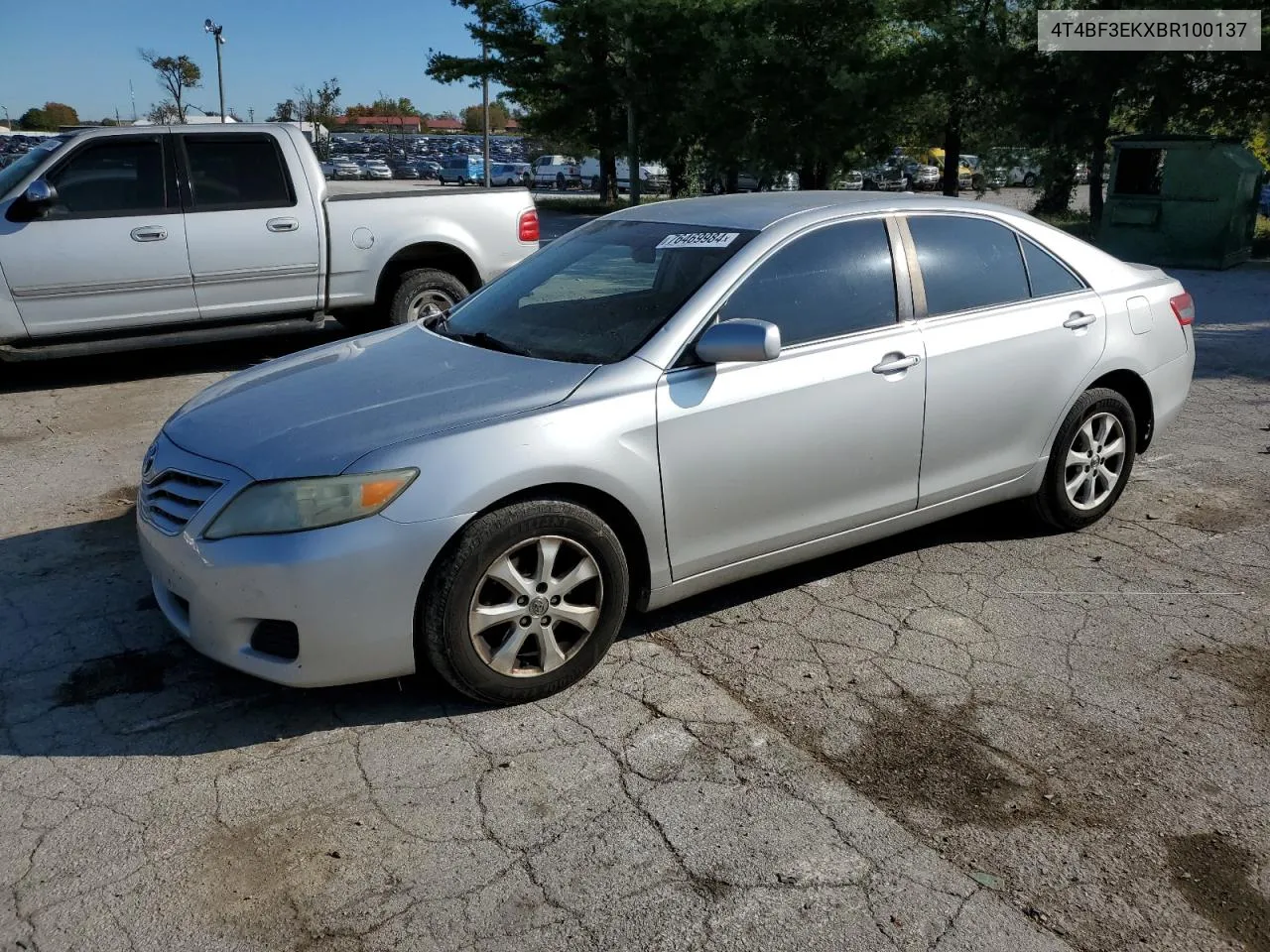 2011 Toyota Camry Base VIN: 4T4BF3EKXBR100137 Lot: 76469984