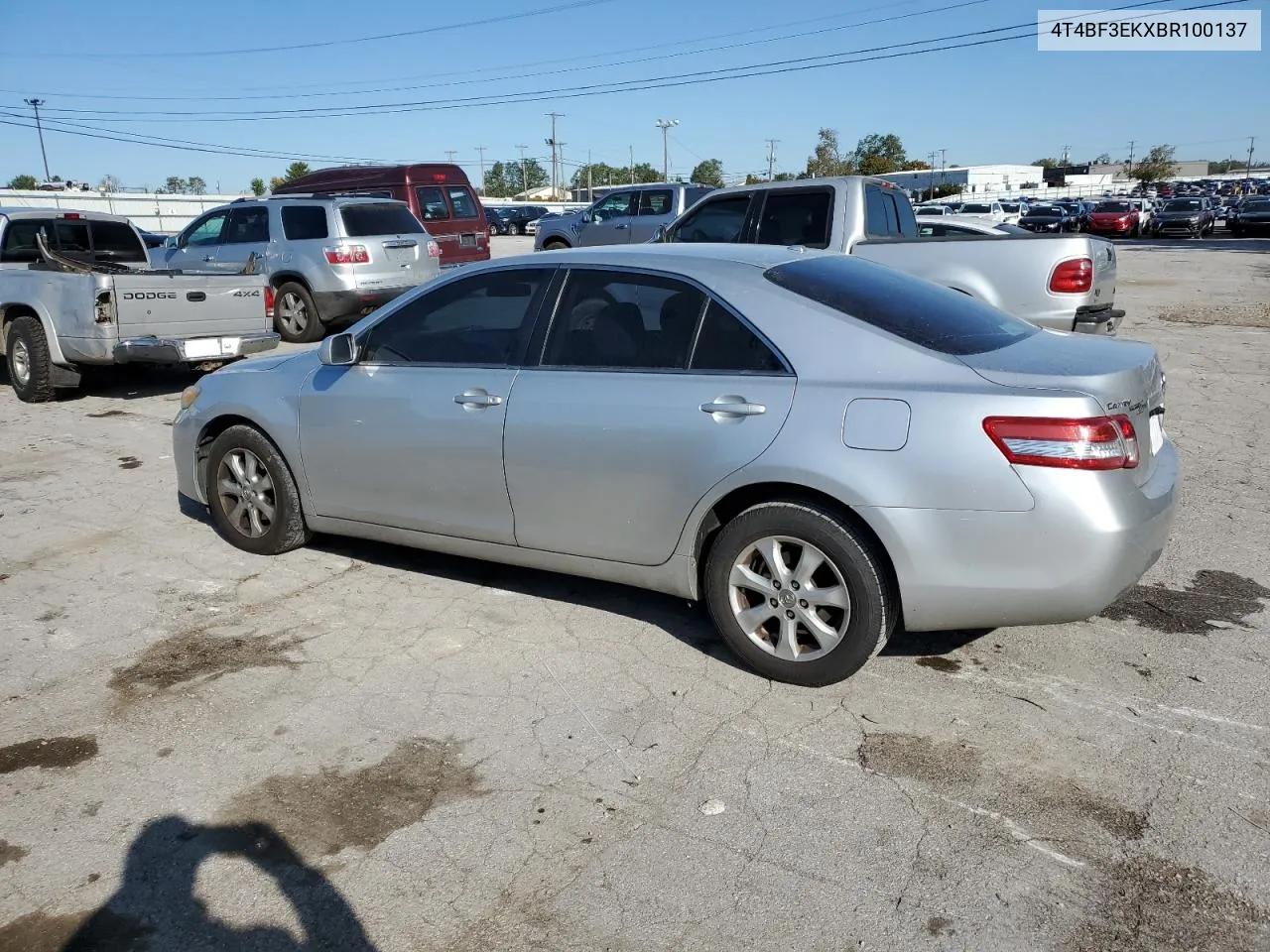 2011 Toyota Camry Base VIN: 4T4BF3EKXBR100137 Lot: 76469984