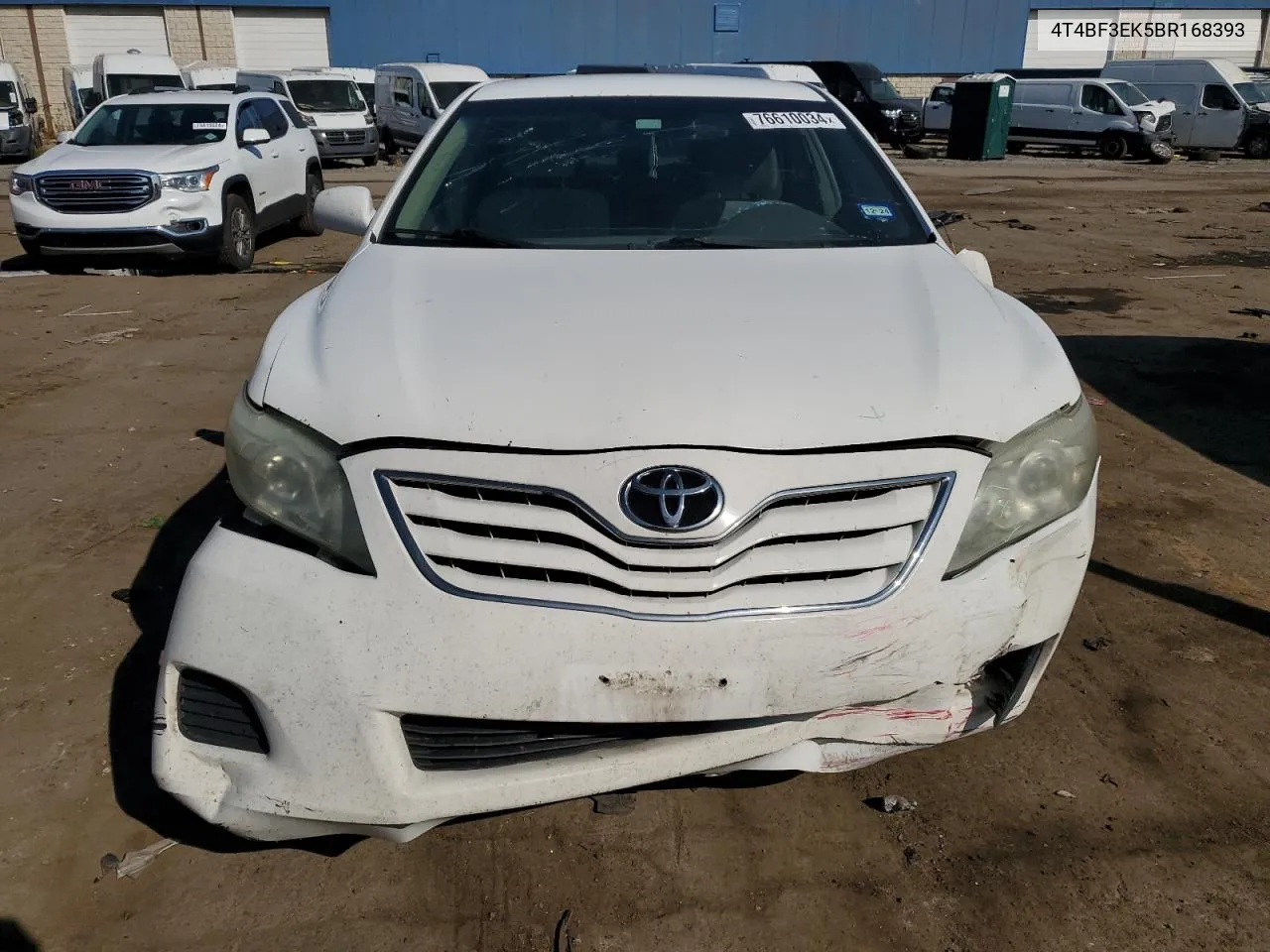 2011 Toyota Camry Base VIN: 4T4BF3EK5BR168393 Lot: 76610034