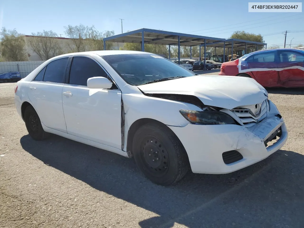 4T4BF3EK9BR202447 2011 Toyota Camry Base