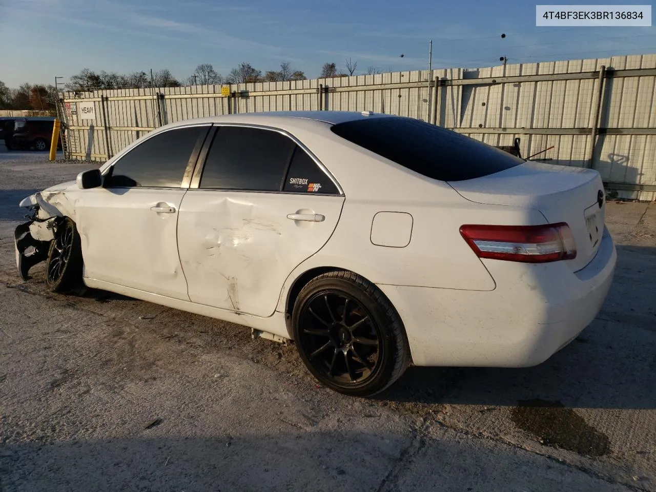 2011 Toyota Camry Base VIN: 4T4BF3EK3BR136834 Lot: 77229014