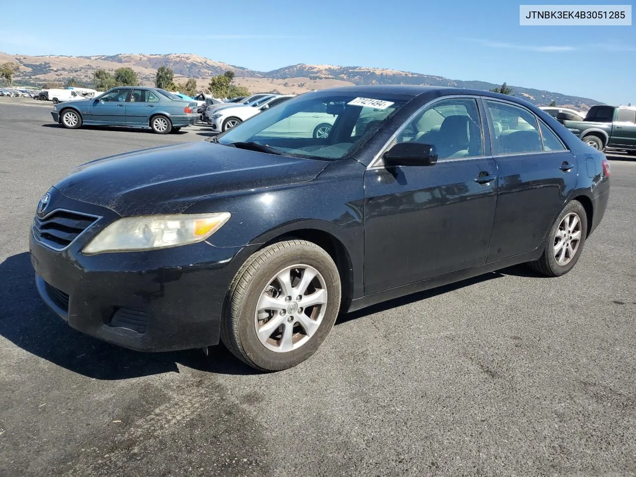 2011 Toyota Camry Se VIN: JTNBK3EK4B3051285 Lot: 77421494