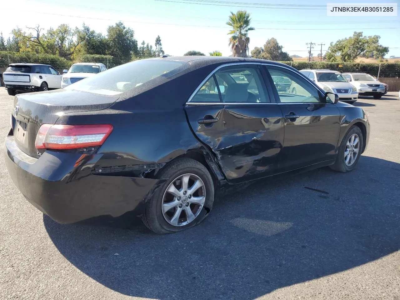 2011 Toyota Camry Se VIN: JTNBK3EK4B3051285 Lot: 77421494