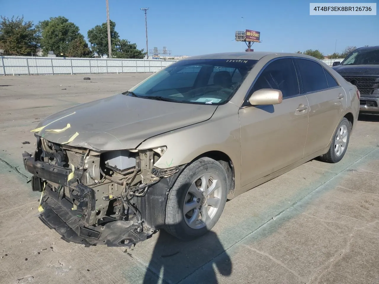 2011 Toyota Camry Base VIN: 4T4BF3EK8BR126736 Lot: 77489434