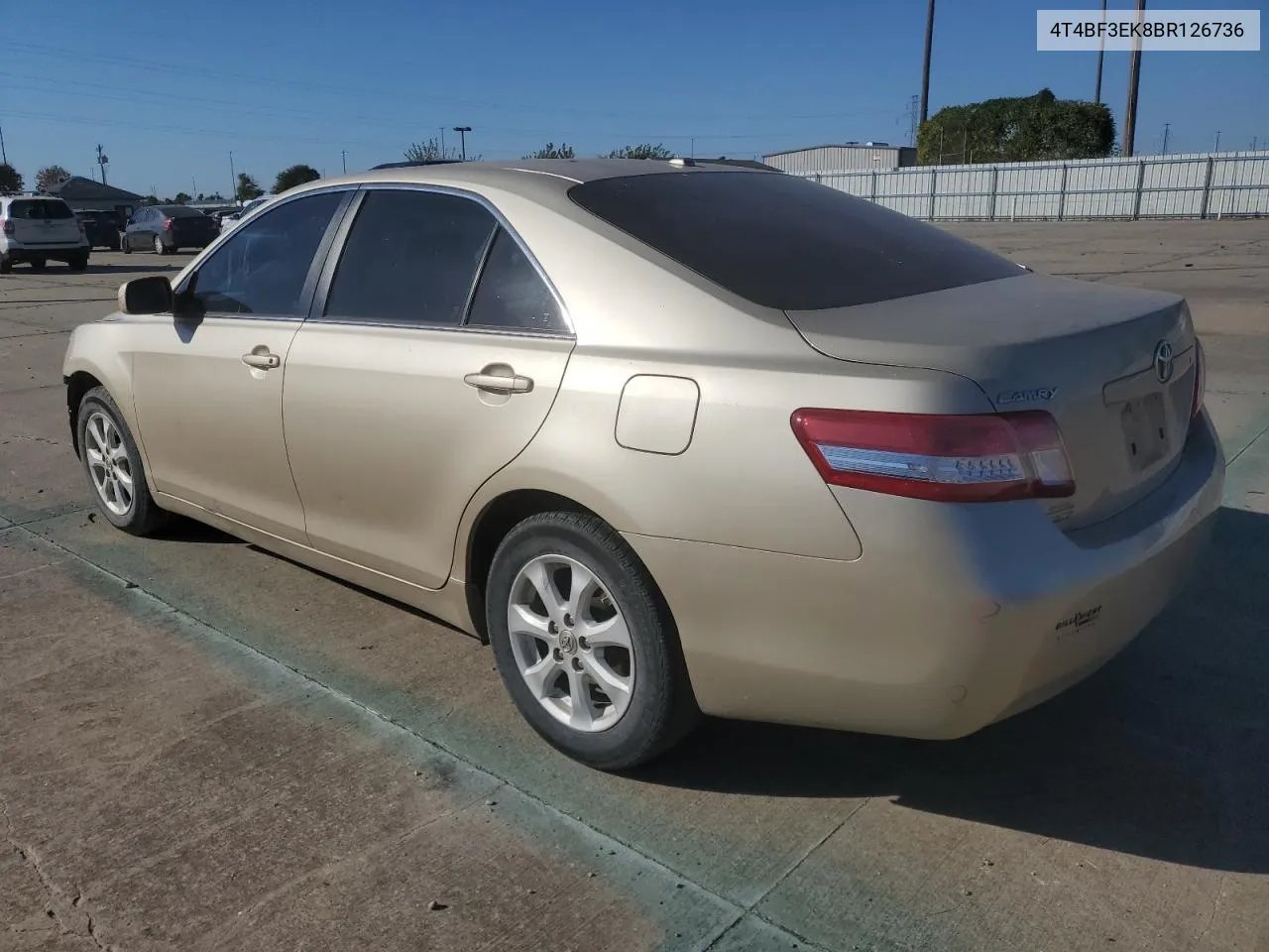 2011 Toyota Camry Base VIN: 4T4BF3EK8BR126736 Lot: 77489434