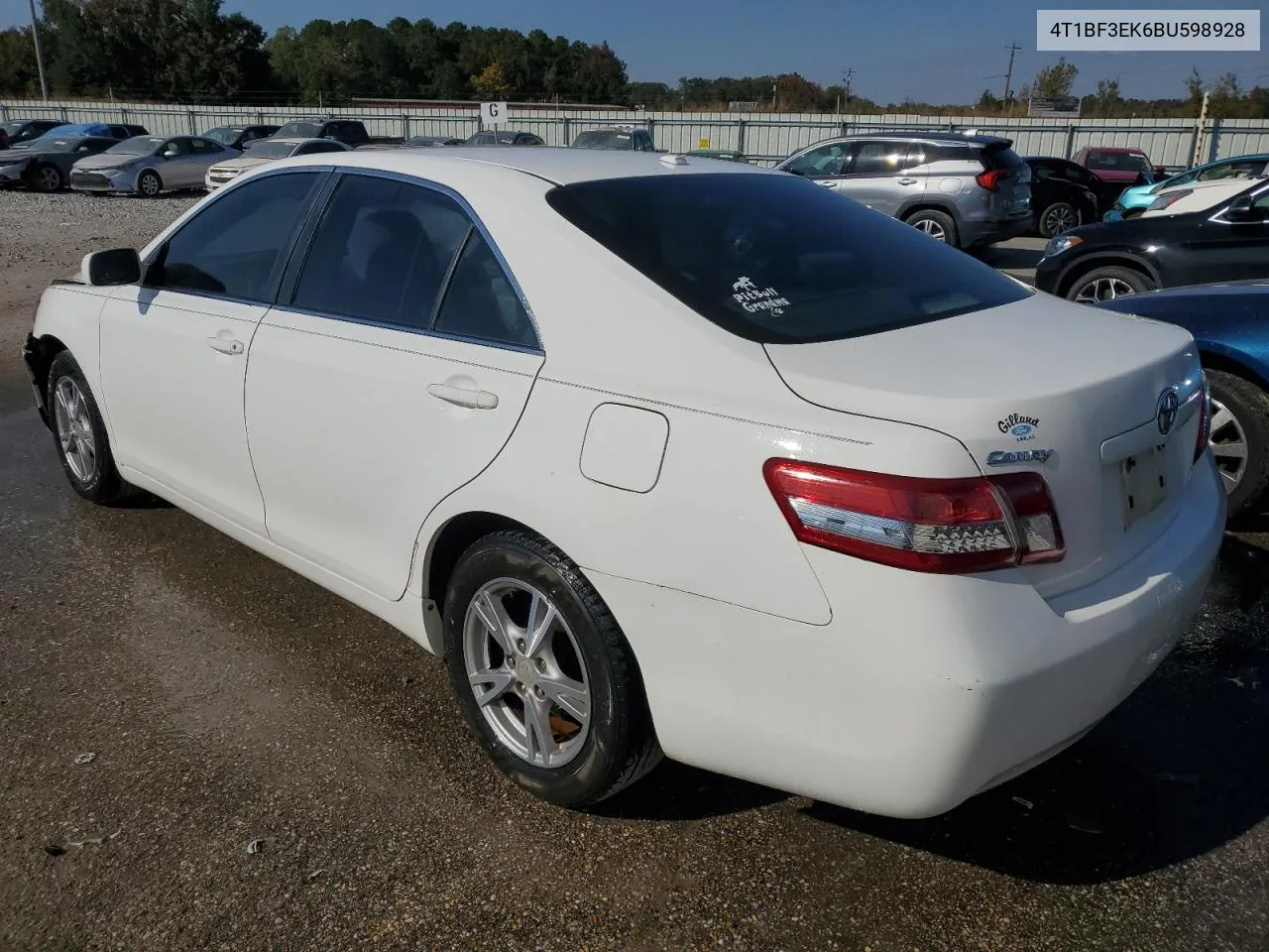 2011 Toyota Camry Base VIN: 4T1BF3EK6BU598928 Lot: 77544624