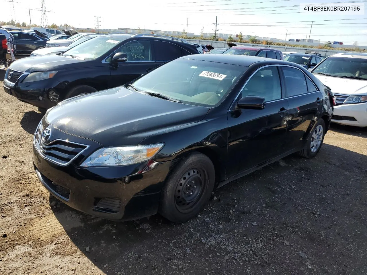 2011 Toyota Camry Base VIN: 4T4BF3EK0BR207195 Lot: 77593294