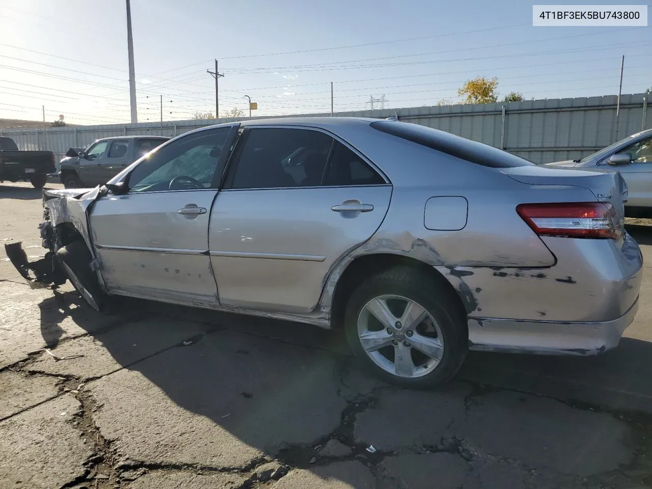 2011 Toyota Camry Base VIN: 4T1BF3EK5BU743800 Lot: 77637294