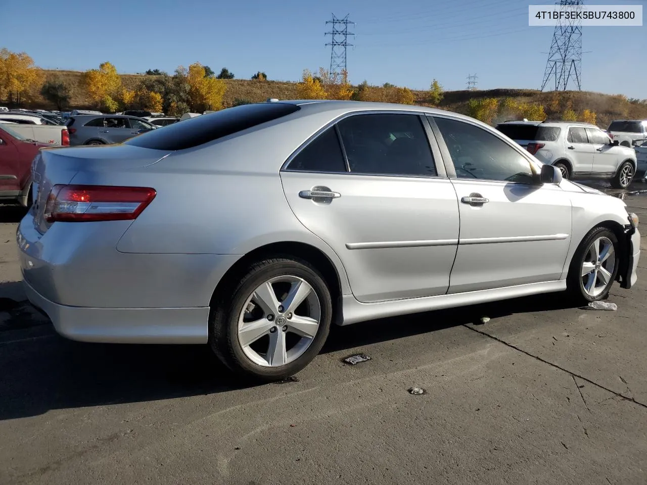 2011 Toyota Camry Base VIN: 4T1BF3EK5BU743800 Lot: 77637294