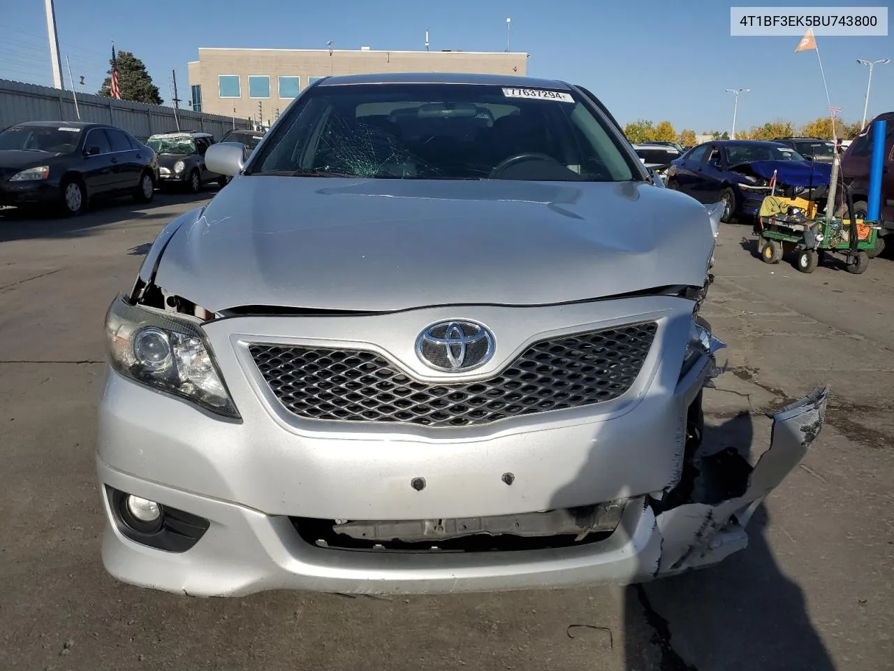 2011 Toyota Camry Base VIN: 4T1BF3EK5BU743800 Lot: 77637294