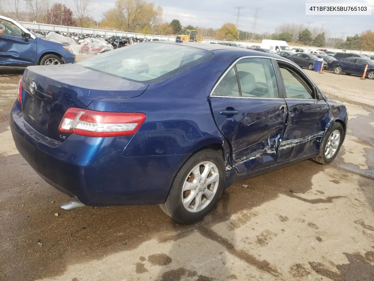 2011 Toyota Camry Base VIN: 4T1BF3EK5BU765103 Lot: 78100504