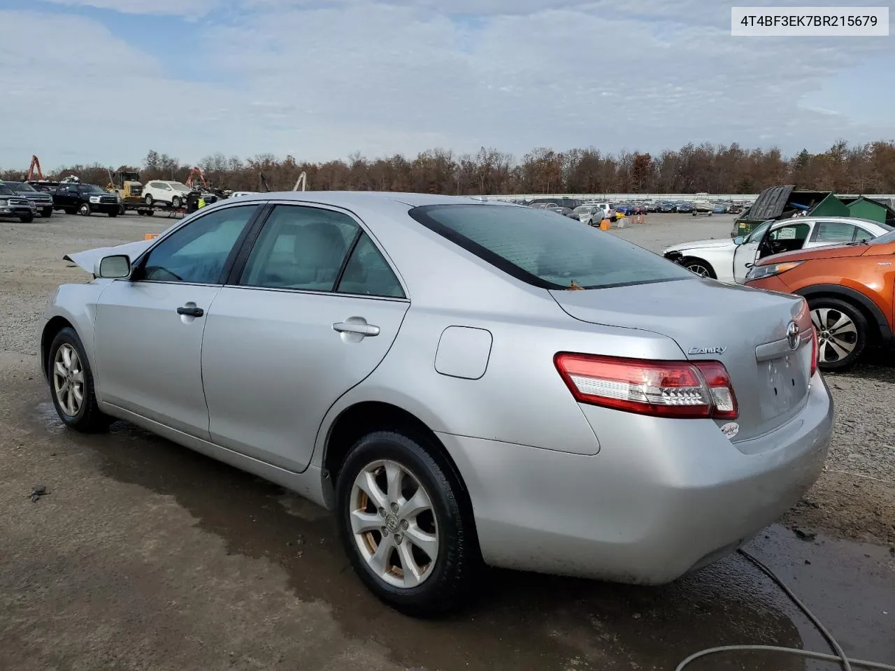 2011 Toyota Camry Base VIN: 4T4BF3EK7BR215679 Lot: 78227684