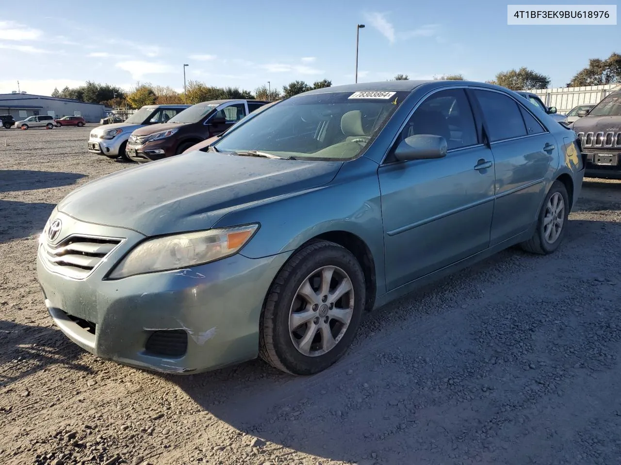 2011 Toyota Camry Base VIN: 4T1BF3EK9BU618976 Lot: 78303864