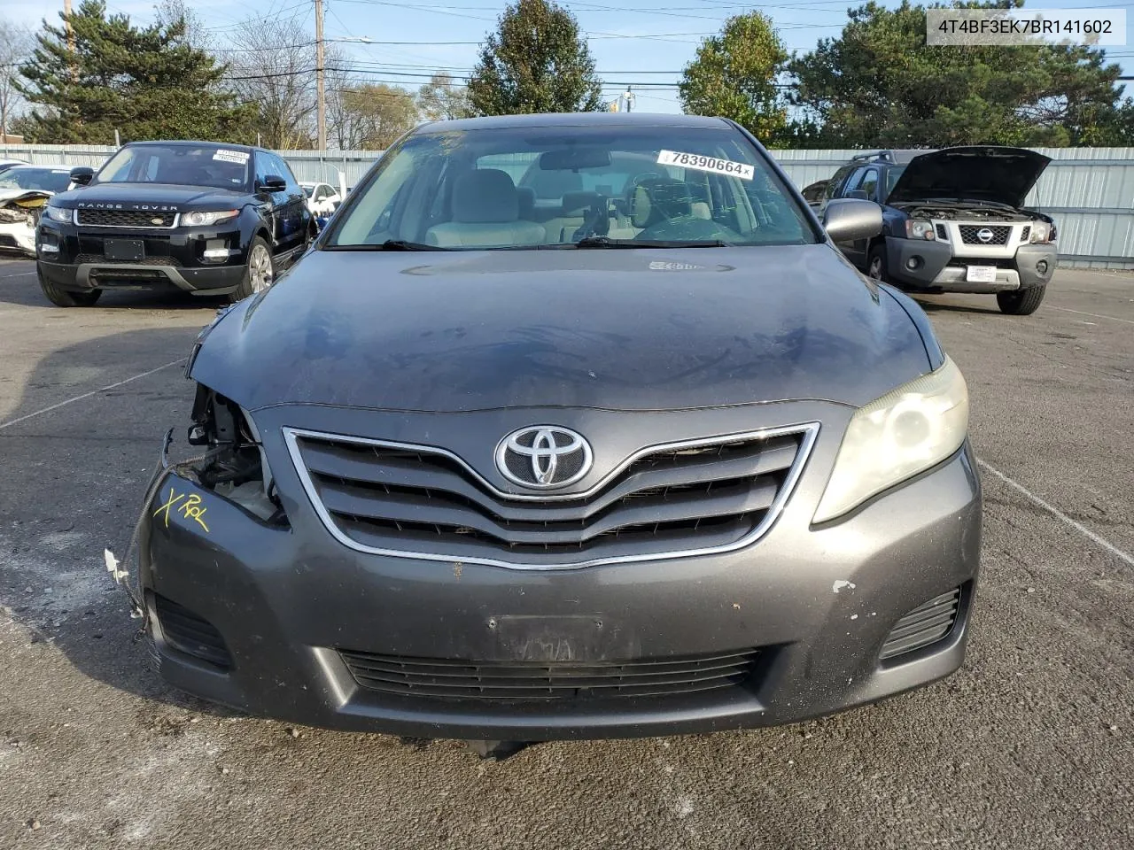 2011 Toyota Camry Base VIN: 4T4BF3EK7BR141602 Lot: 78390664