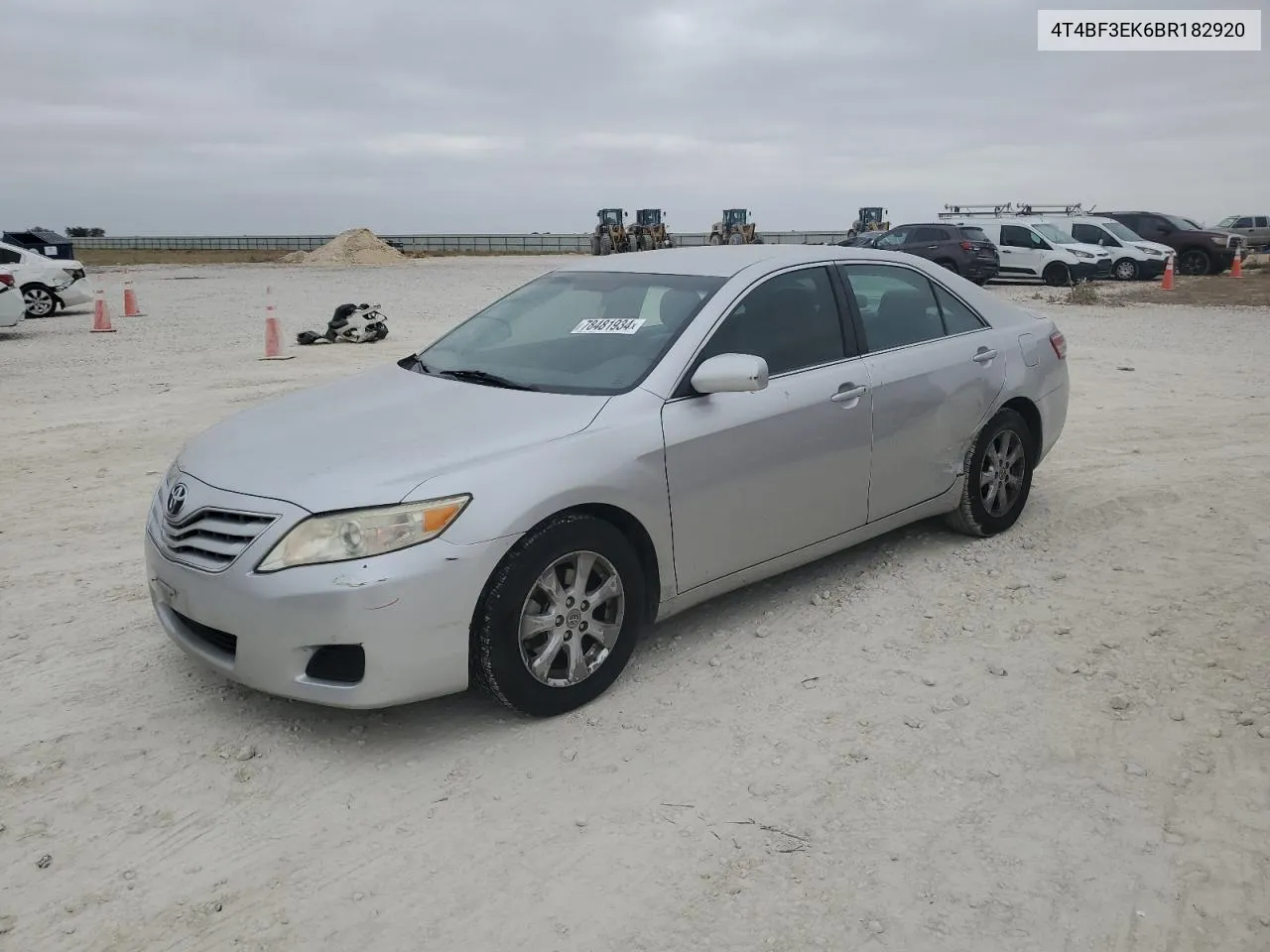 2011 Toyota Camry Base VIN: 4T4BF3EK6BR182920 Lot: 78481934