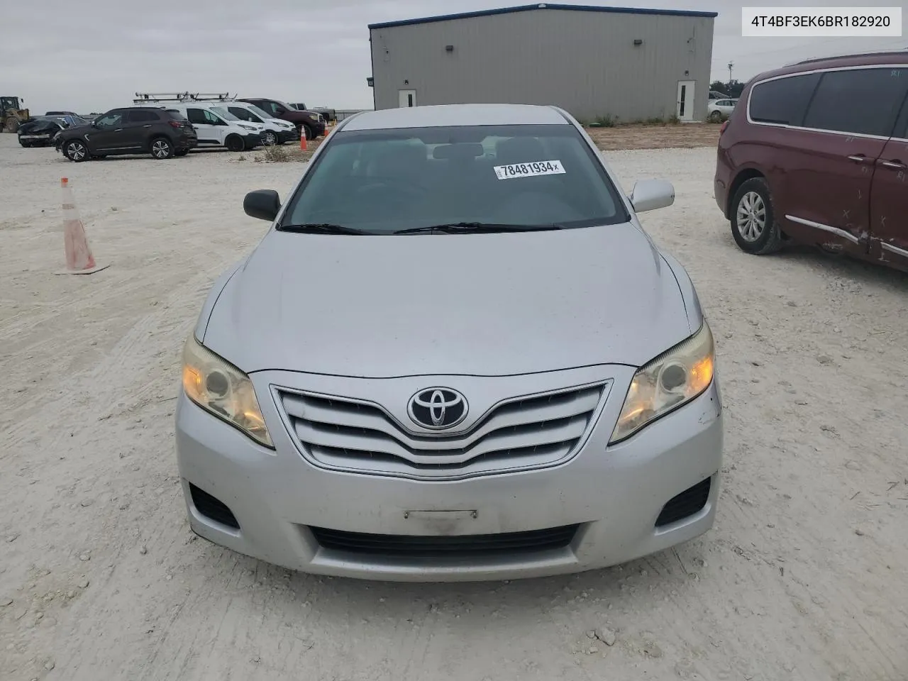 2011 Toyota Camry Base VIN: 4T4BF3EK6BR182920 Lot: 78481934