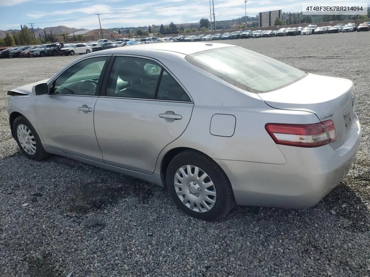 2011 Toyota Camry Base VIN: 4T4BF3EK7BR214094 Lot: 78686054