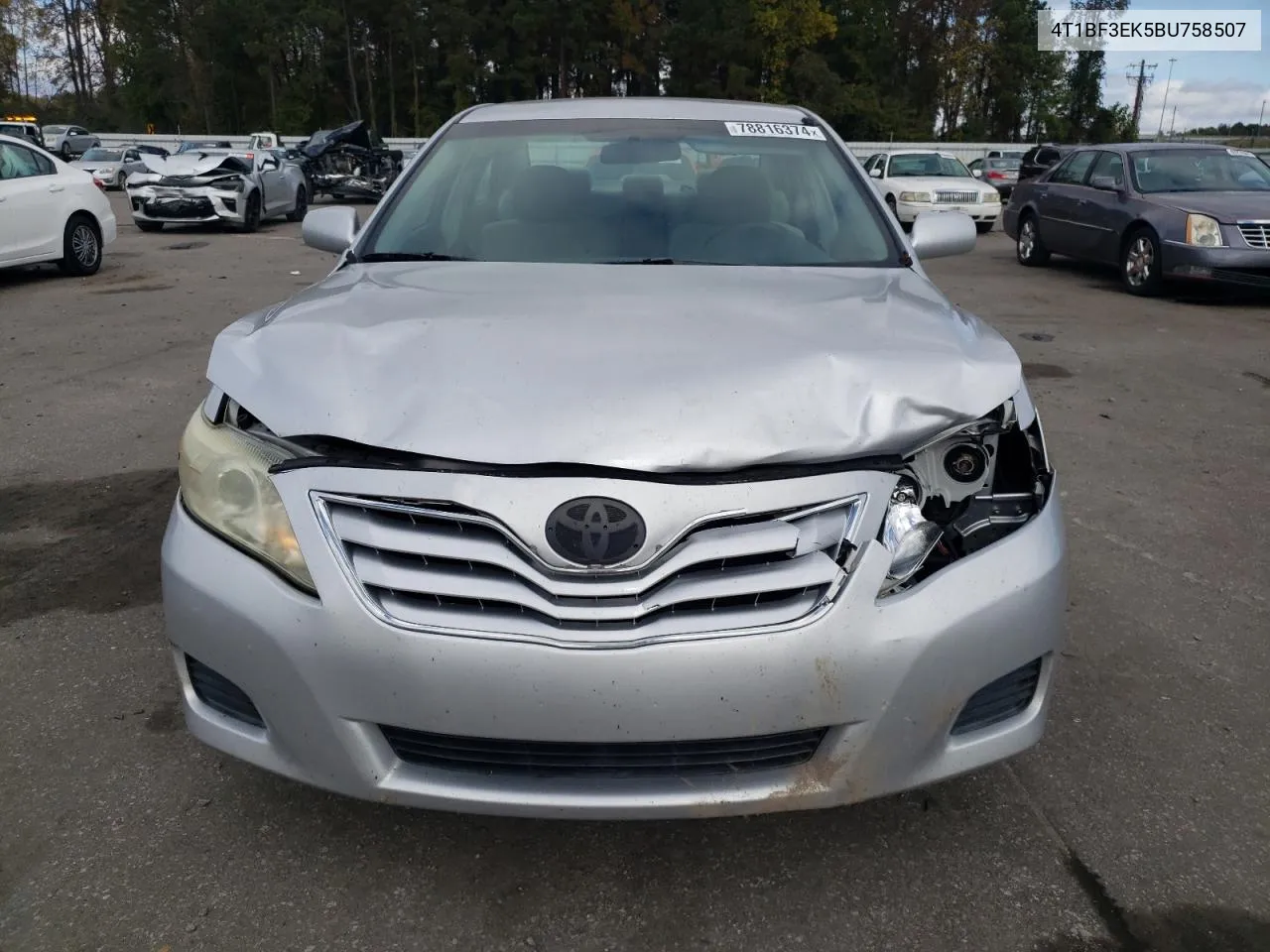 2011 Toyota Camry Base VIN: 4T1BF3EK5BU758507 Lot: 78816374