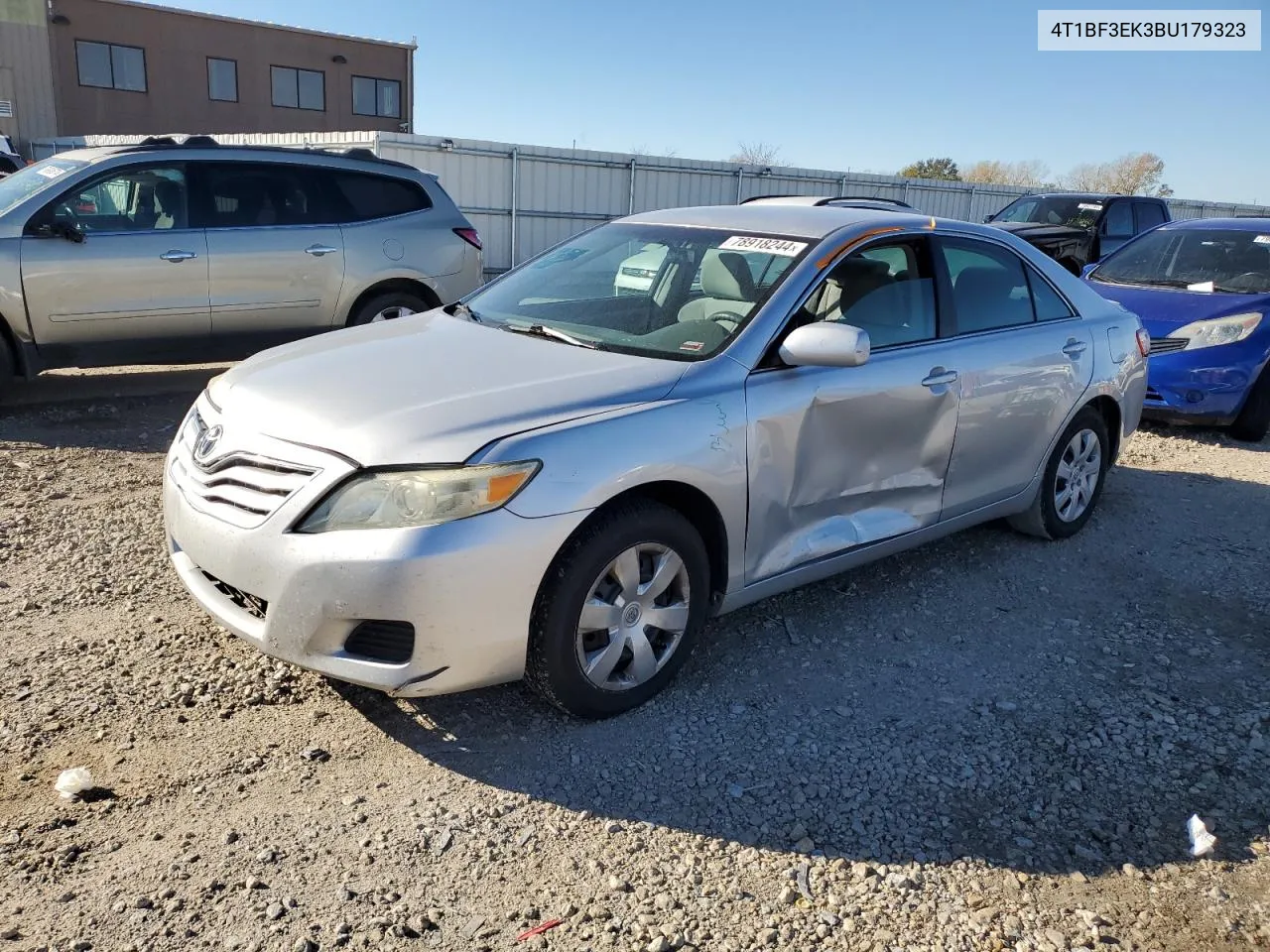 2011 Toyota Camry Base VIN: 4T1BF3EK3BU179323 Lot: 78918244