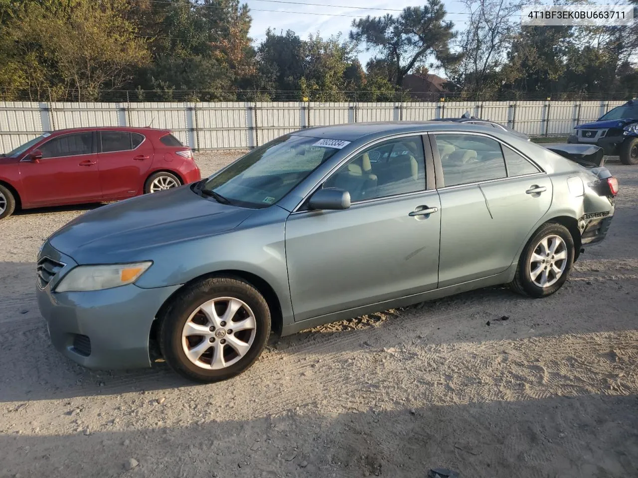 2011 Toyota Camry Base VIN: 4T1BF3EK0BU663711 Lot: 78923334