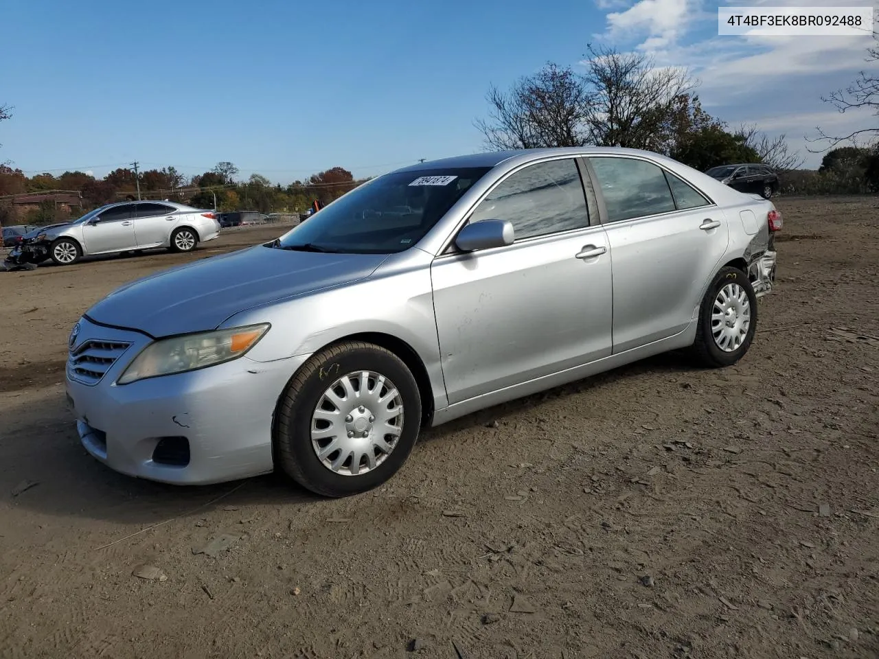 2011 Toyota Camry Base VIN: 4T4BF3EK8BR092488 Lot: 78941874