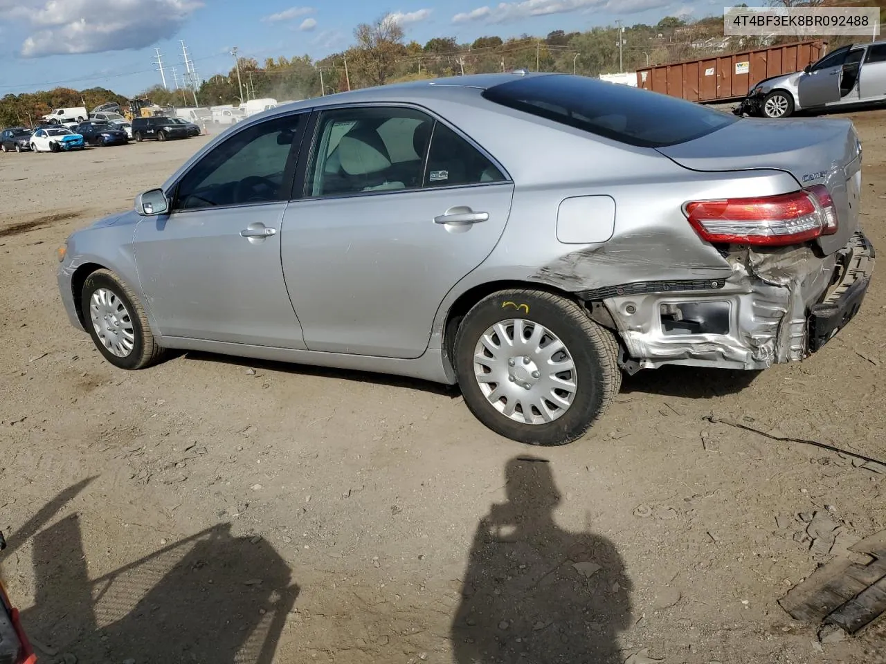 2011 Toyota Camry Base VIN: 4T4BF3EK8BR092488 Lot: 78941874