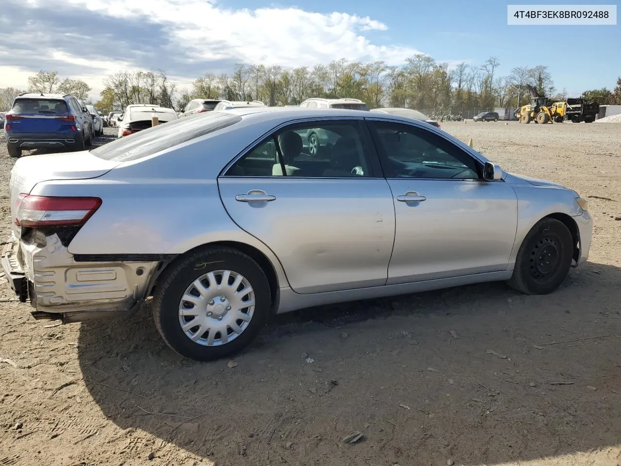 2011 Toyota Camry Base VIN: 4T4BF3EK8BR092488 Lot: 78941874