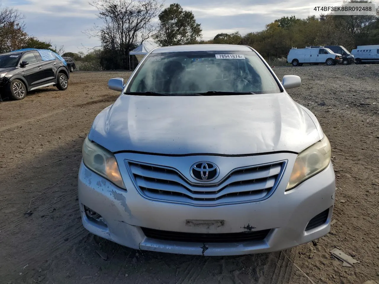 2011 Toyota Camry Base VIN: 4T4BF3EK8BR092488 Lot: 78941874