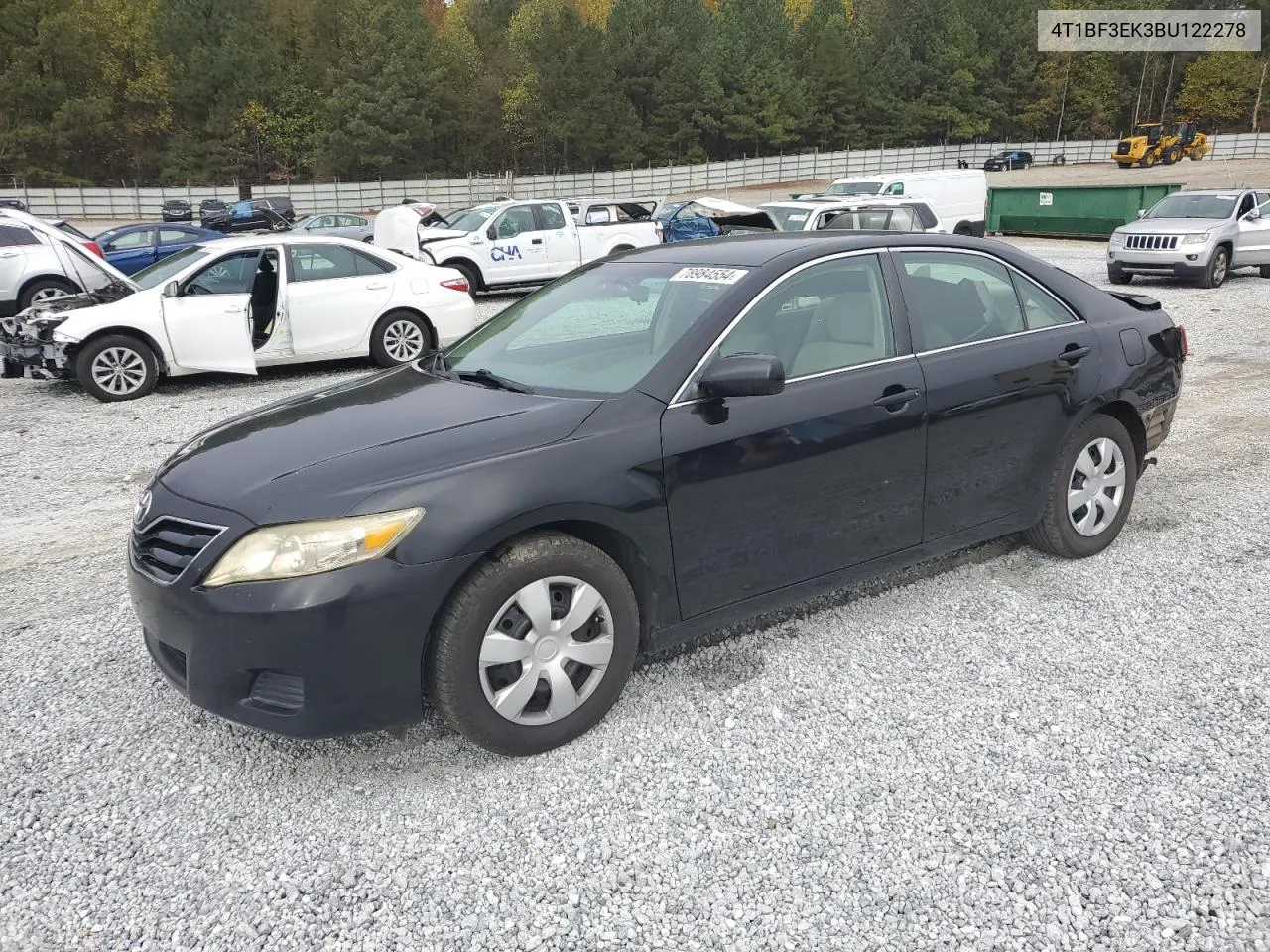 2011 Toyota Camry Base VIN: 4T1BF3EK3BU122278 Lot: 78984554