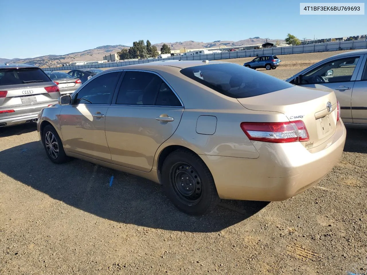 2011 Toyota Camry Base VIN: 4T1BF3EK6BU769693 Lot: 79031024