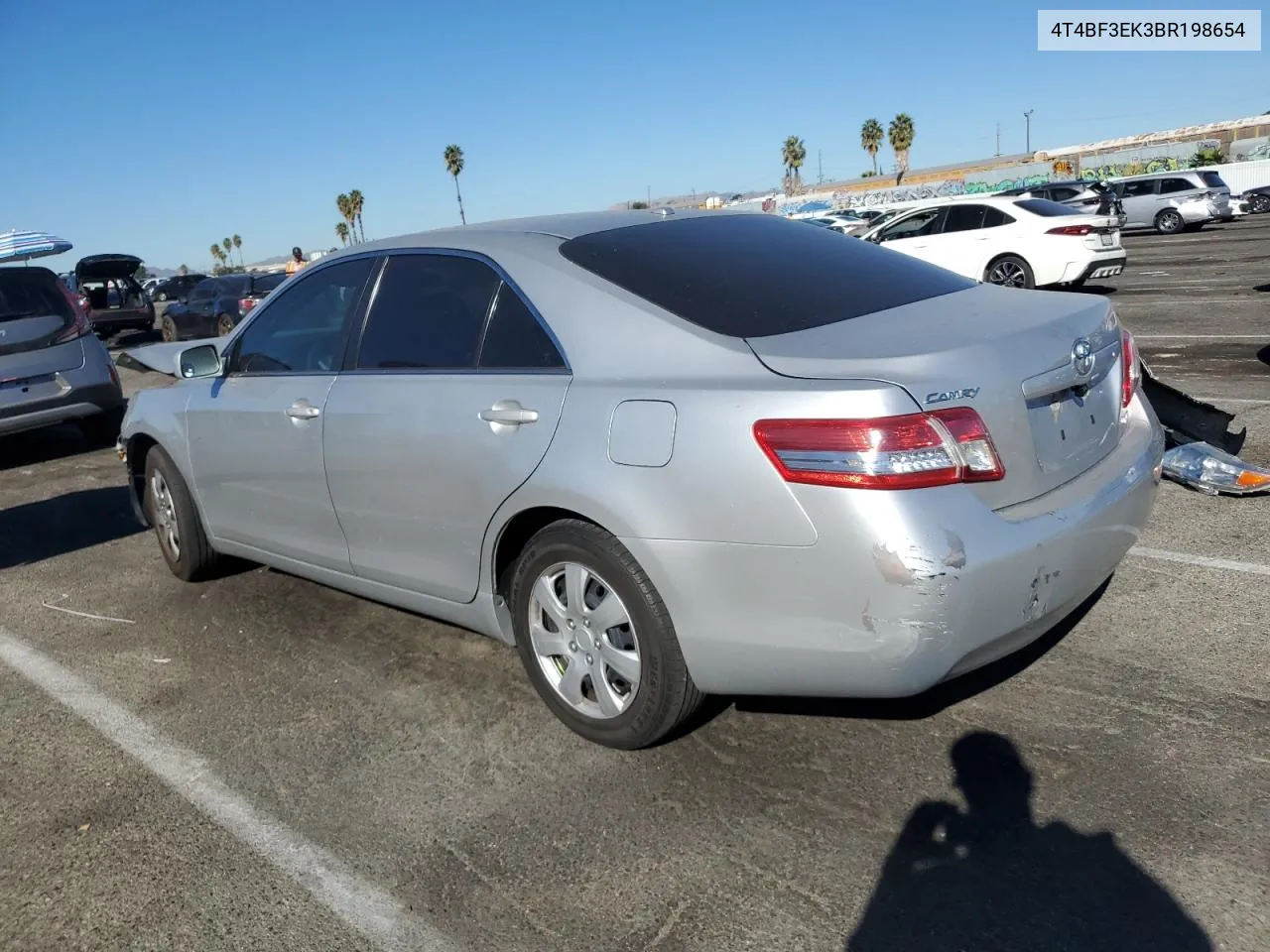 2011 Toyota Camry Base VIN: 4T4BF3EK3BR198654 Lot: 79138044